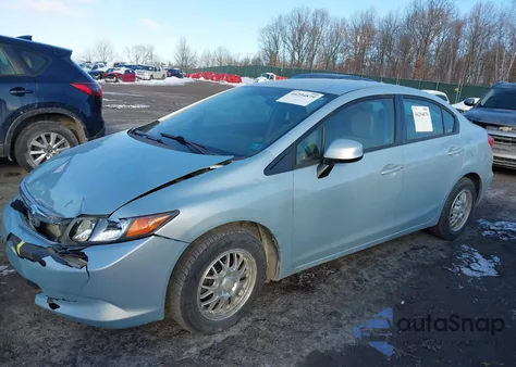 2012 Honda Civic Lx from USA, damaged, VIN 19XFB2F54CE034070